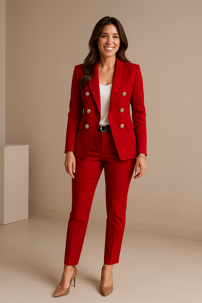 Costume Élégant pour Femme avec Blazer et Pantalon Tailleur