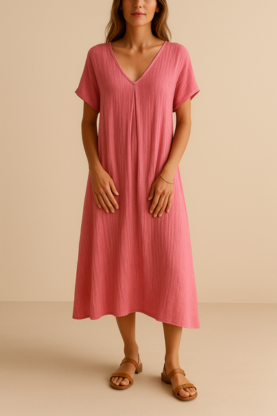 Robe Bohème en Coton Léger – Style Estival