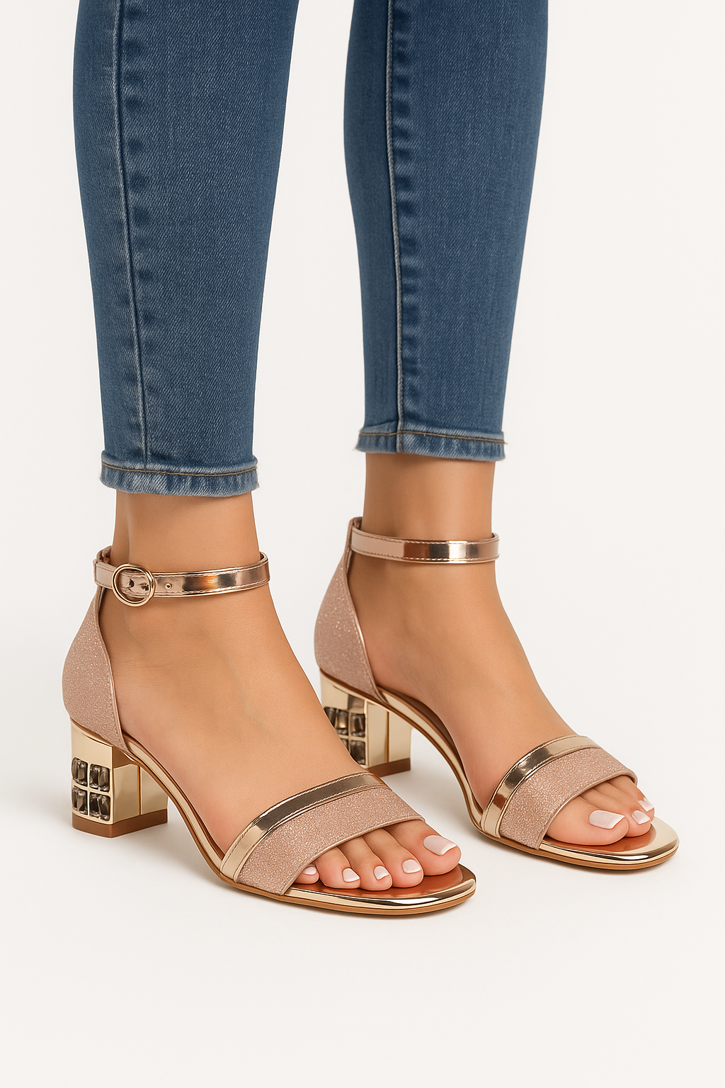 Chaussures Élégantes à Talons Bas pour Femmes