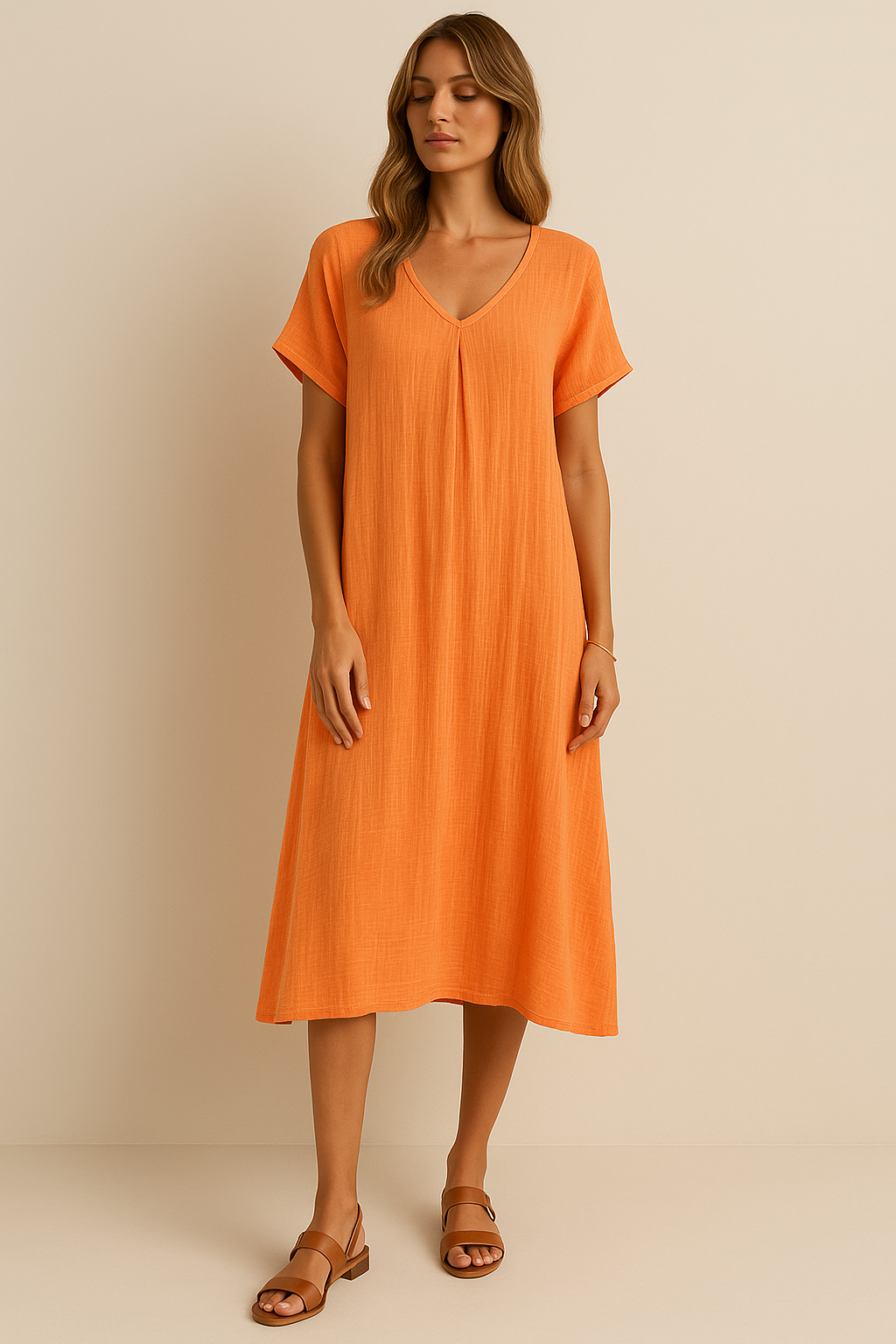 Robe Bohème en Coton Léger – Style Estival