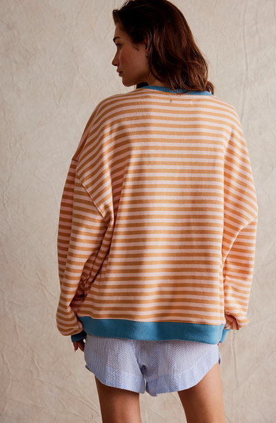 Pull Marin à Rayures Amples