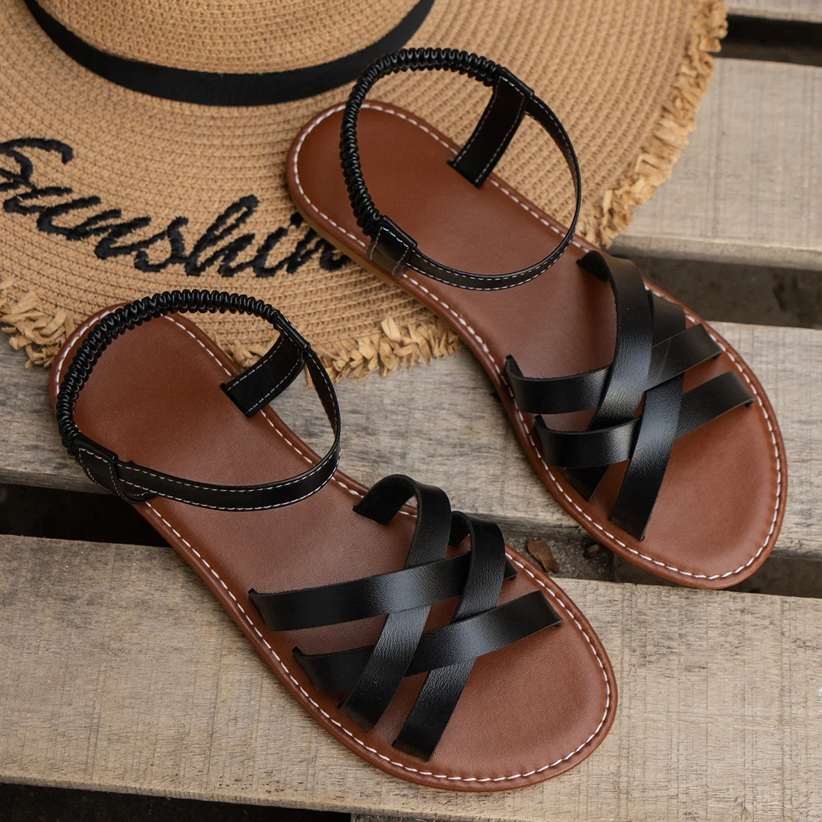 Sandales Plates Classiques de Printemps