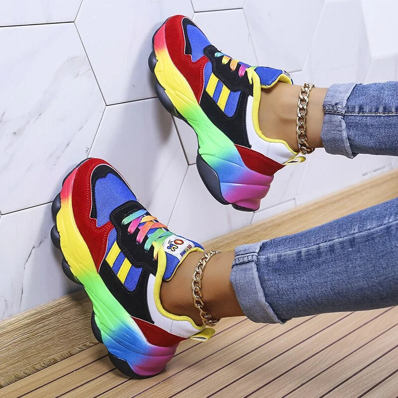 Baskets Arc-en-Ciel Tendance pour Femmes