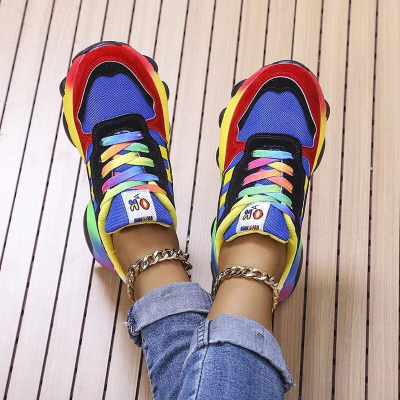 Baskets Arc-en-Ciel Tendance pour Femmes