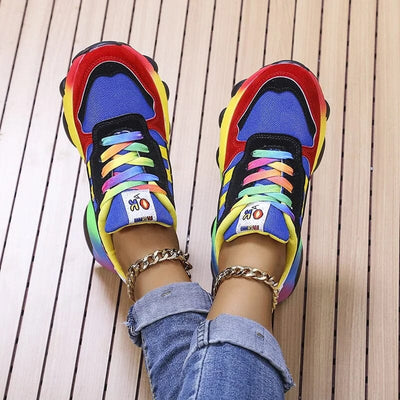 Baskets Arc-en-Ciel Tendance pour Femmes