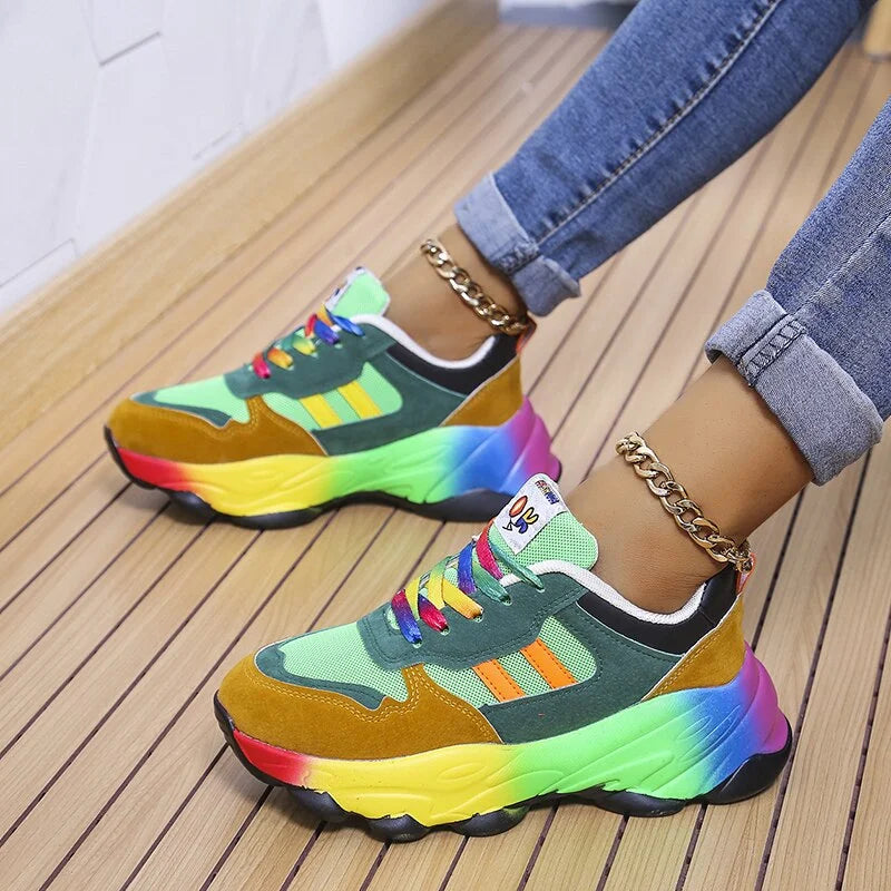 Baskets Arc-en-Ciel Tendance pour Femmes