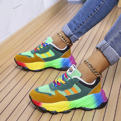 Baskets Arc-en-Ciel Tendance pour Femmes