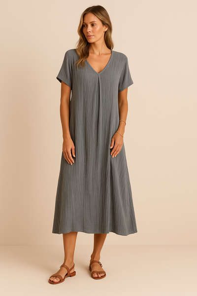 Robe Bohème en Coton Léger – Style Estival