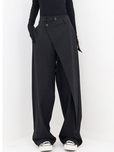 Pantalon large asymétrique pour femmes