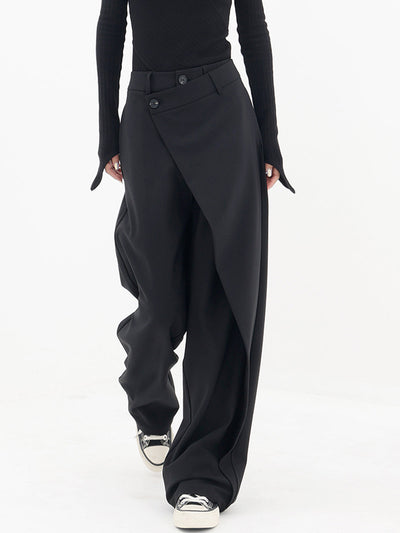 Pantalon large asymétrique pour femmes