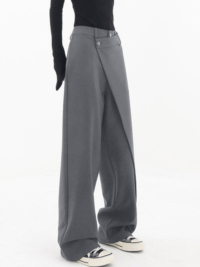 Pantalon large asymétrique pour femmes