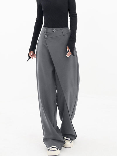 Pantalon large asymétrique pour femmes
