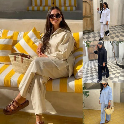 Ensemble Deux-Pièces Ample pour Femme à la Pointe de la Mode