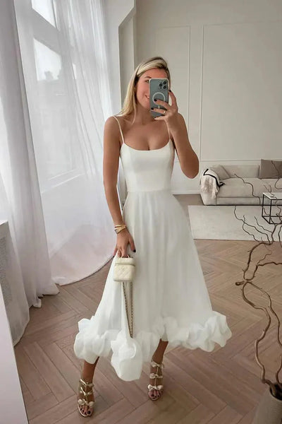 Robe Longue Midi Plissée Élégante Pour Cérémonie Et Cocktail