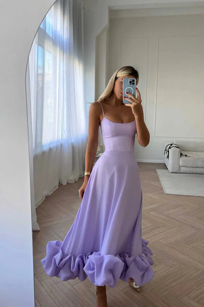 Robe Longue Midi Plissée Élégante Pour Cérémonie Et Cocktail
