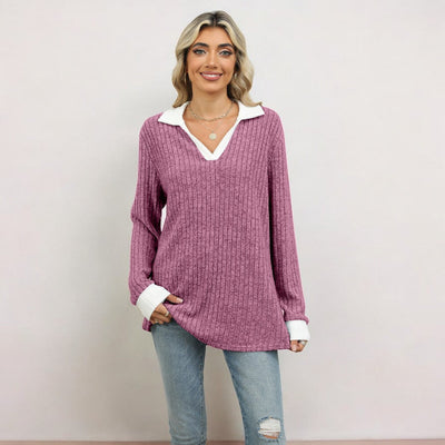 Chemise élégante à manches longues pour femmes