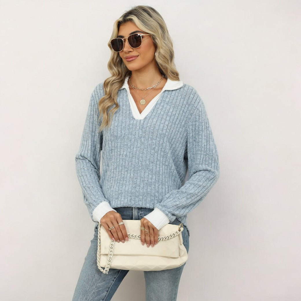 Chemise élégante à manches longues pour femmes