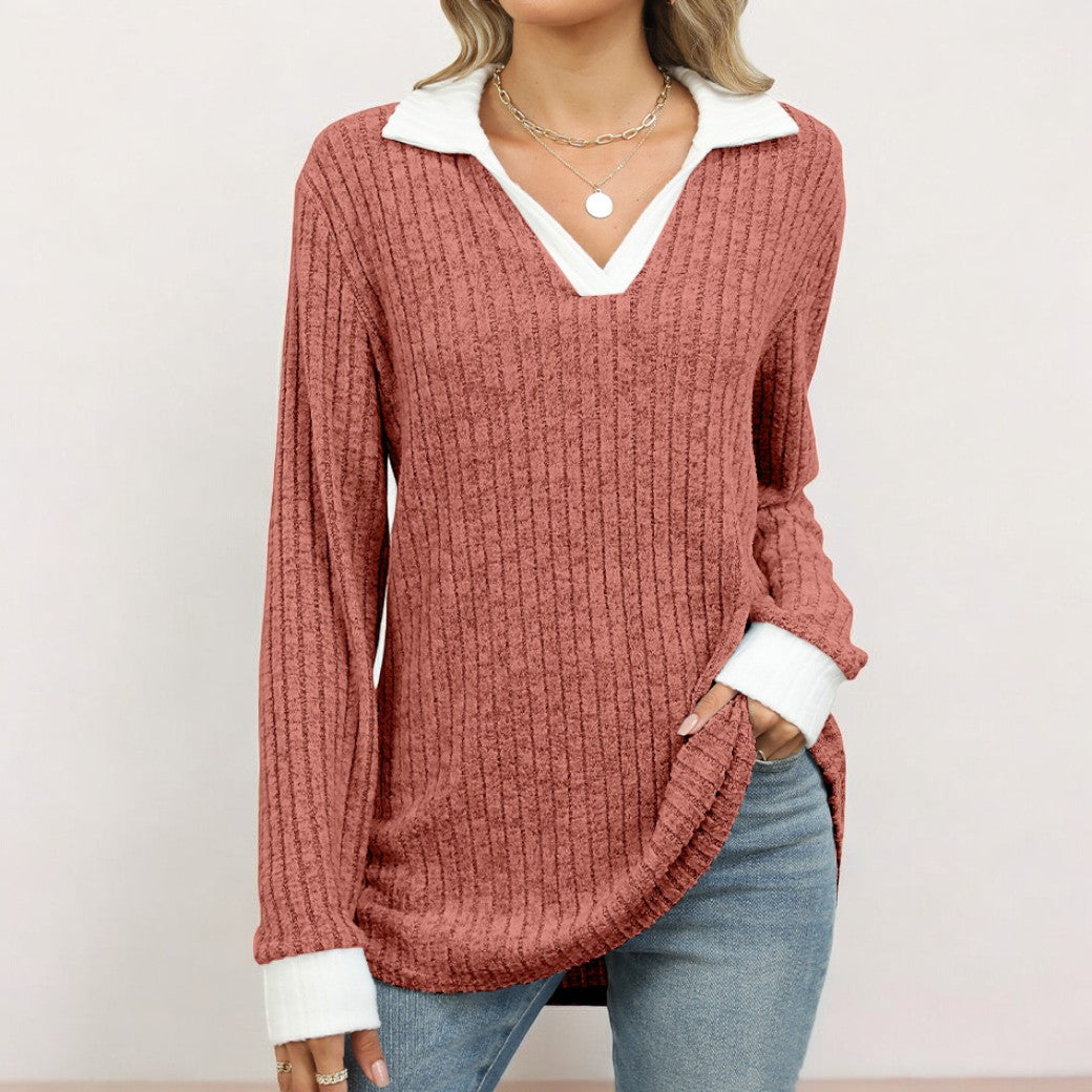 Chemise élégante à manches longues pour femmes