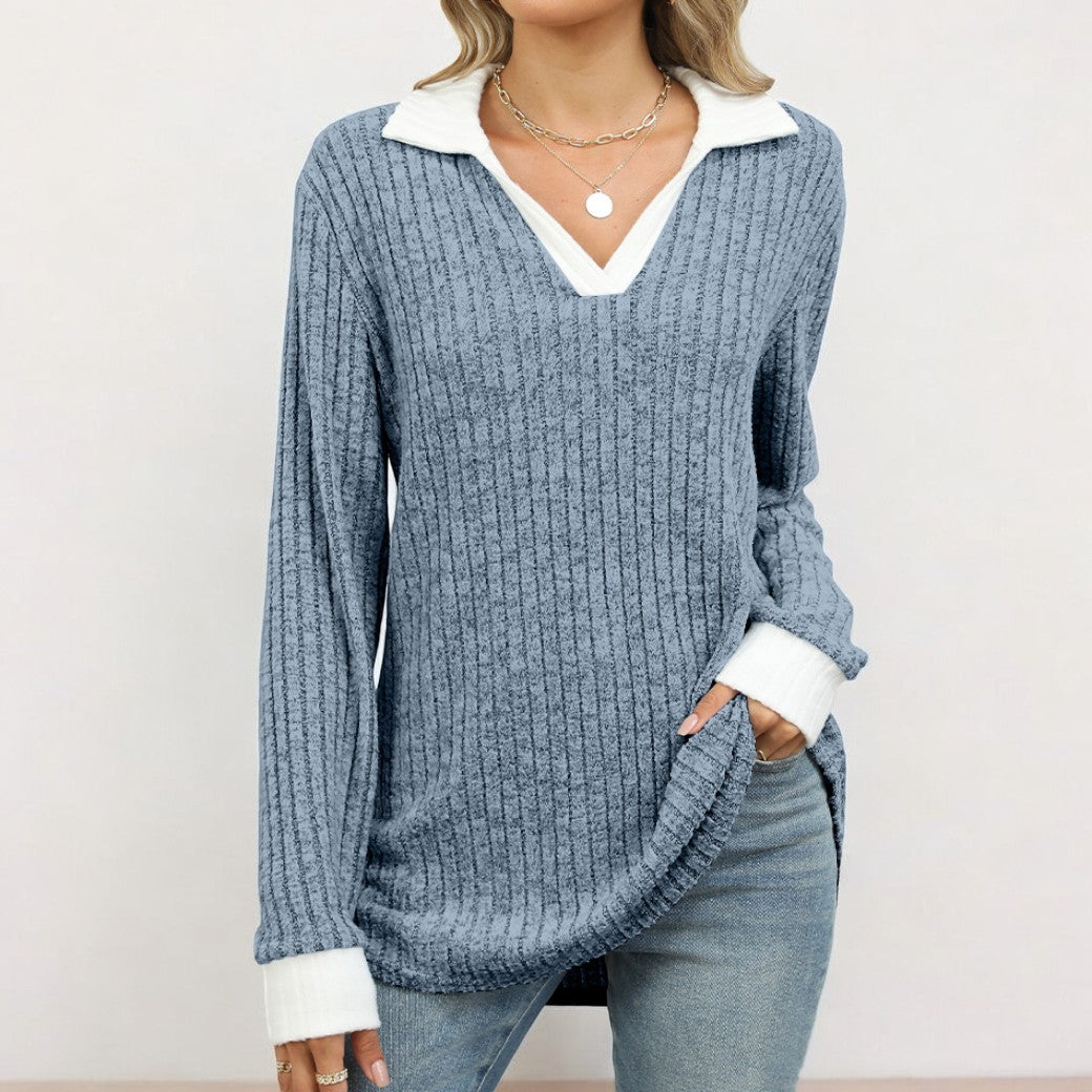 Chemise élégante à manches longues pour femmes