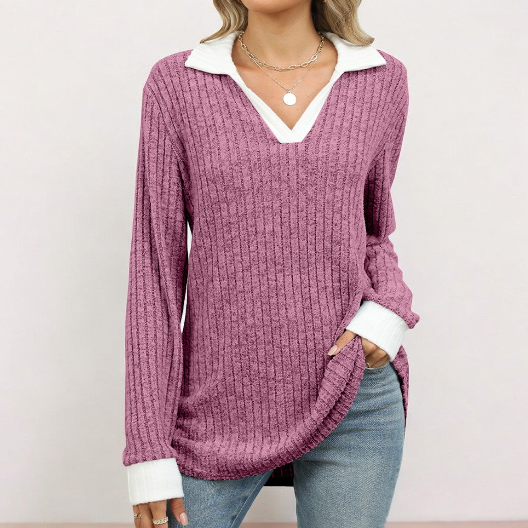 Chemise élégante à manches longues pour femmes