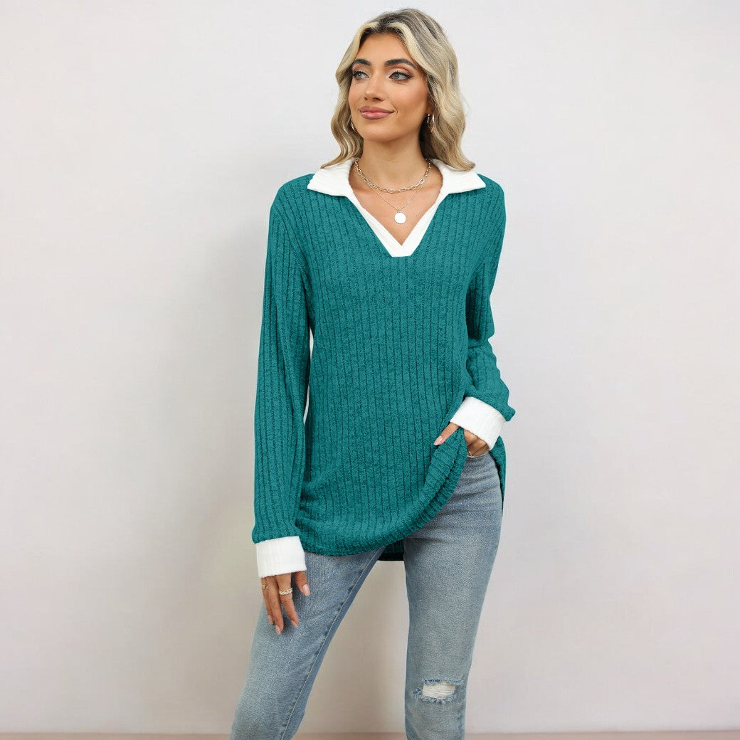 Chemise élégante à manches longues pour femmes
