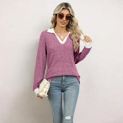 Chemise élégante à manches longues pour femmes