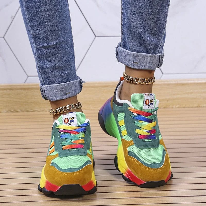 Baskets Arc-en-Ciel Tendance pour Femmes