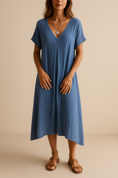 Robe Bohème en Coton Léger – Style Estival