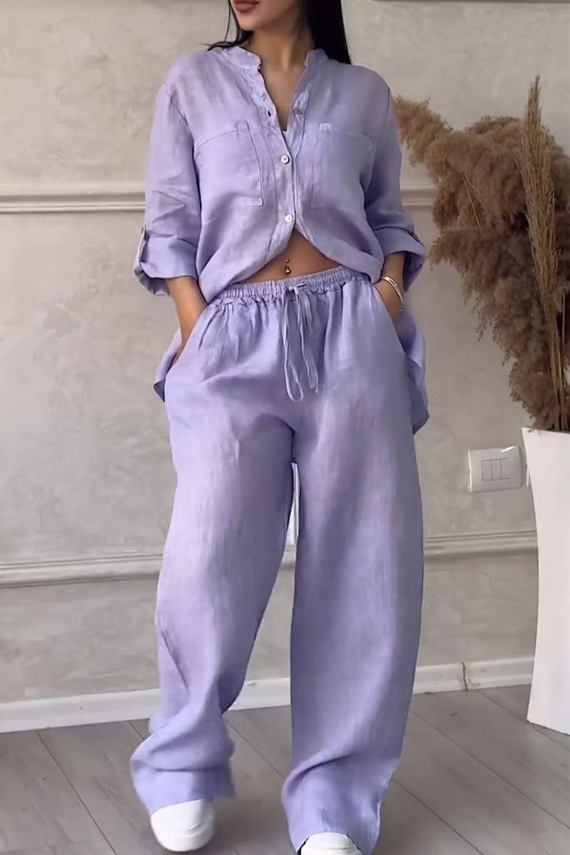 Ensemble Chemise et Pantalon Décontracté