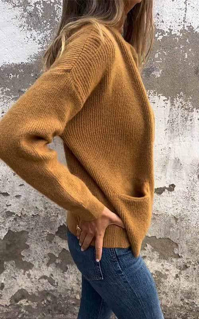 Cardigan en tricot avec fermeture éclair élégante