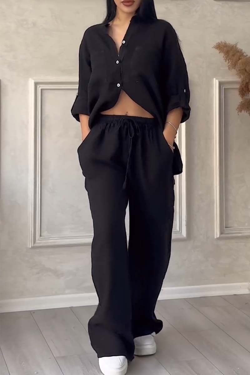 Ensemble Chemise et Pantalon Décontracté