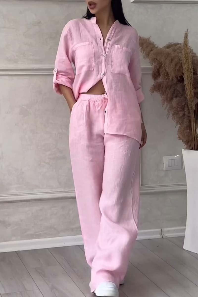 Ensemble Chemise et Pantalon Décontracté